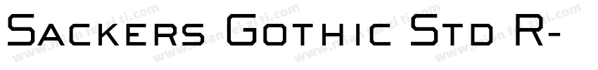 Sackers Gothic Std R字体转换